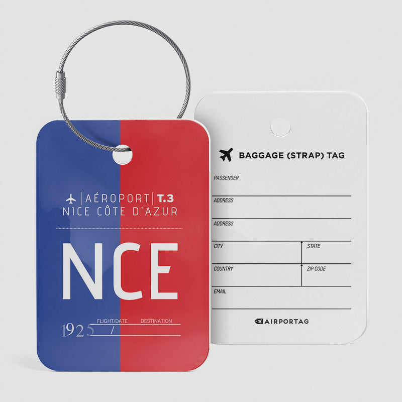 NCE - Étiquette de bagage