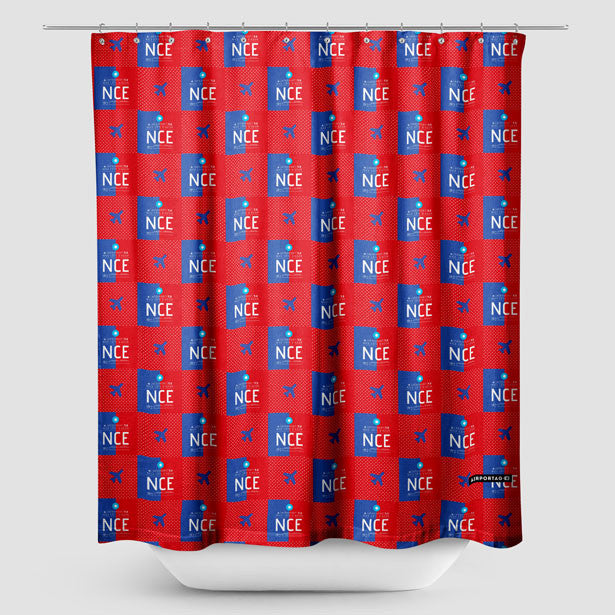 NCE - Shower Curtain - Airportag