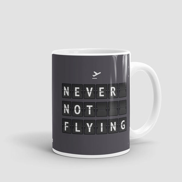 Never Not Flying Flight Board - Mug - Airportag