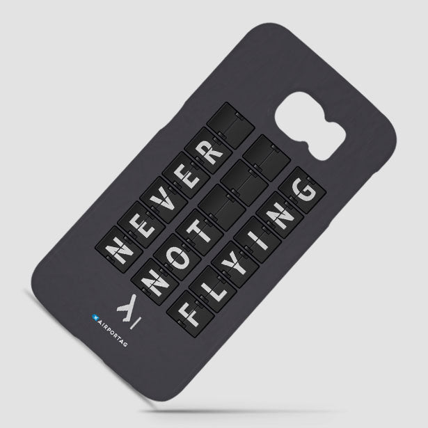 Never Not Flying Flight Board - Phone Case - Airportag