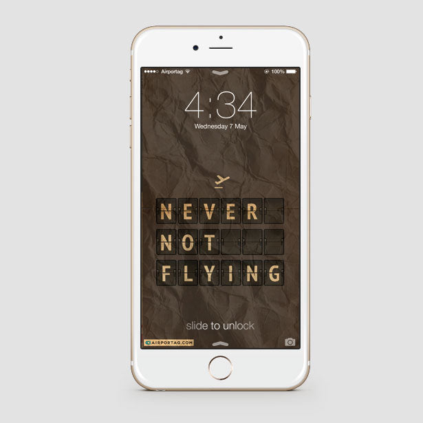 Never Not Flying Flight Board - Mobile wallpaper - Airportag
