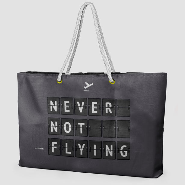 Never Not Flying Flight Board - Weekender Bag - Airportag