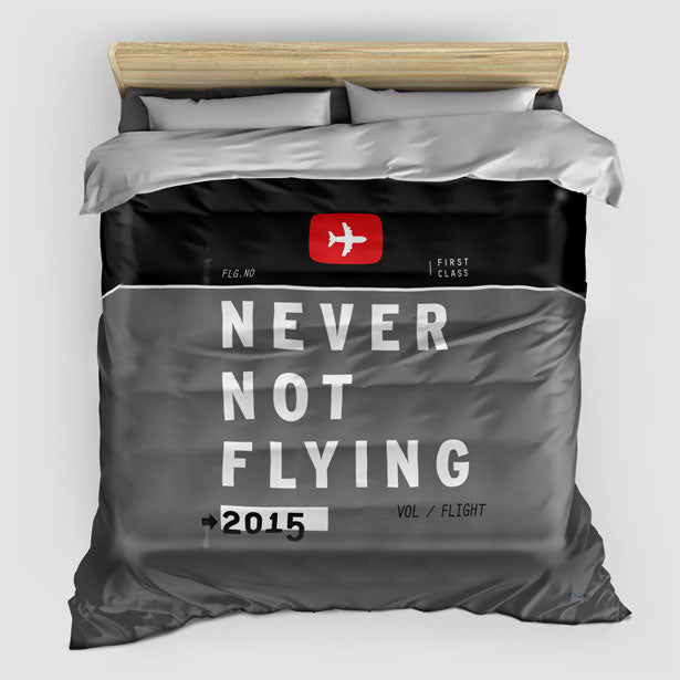 Never Not Flying - Duvet Cover - Airportag