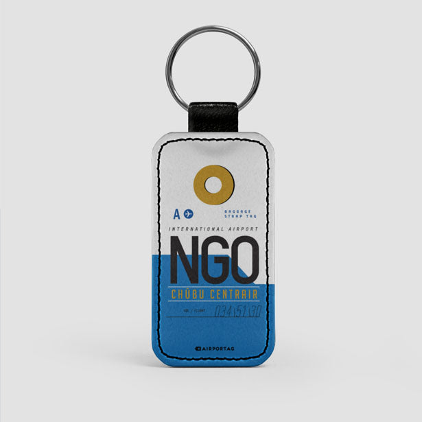 NGO - Leather Keychain - Airportag