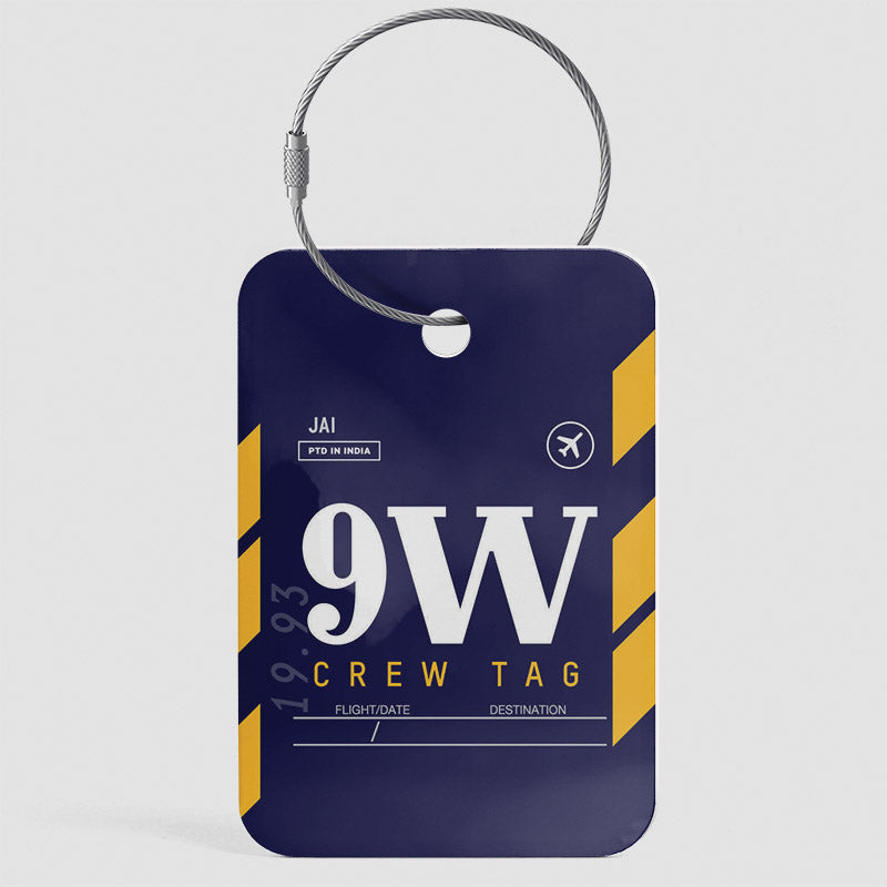 9W - Étiquette de bagage