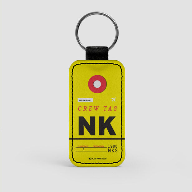 NK - Leather Keychain - Airportag