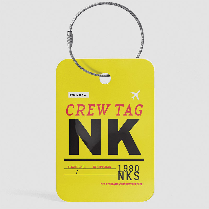 NK - Étiquette de bagage