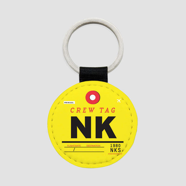 NK - Round Keychain