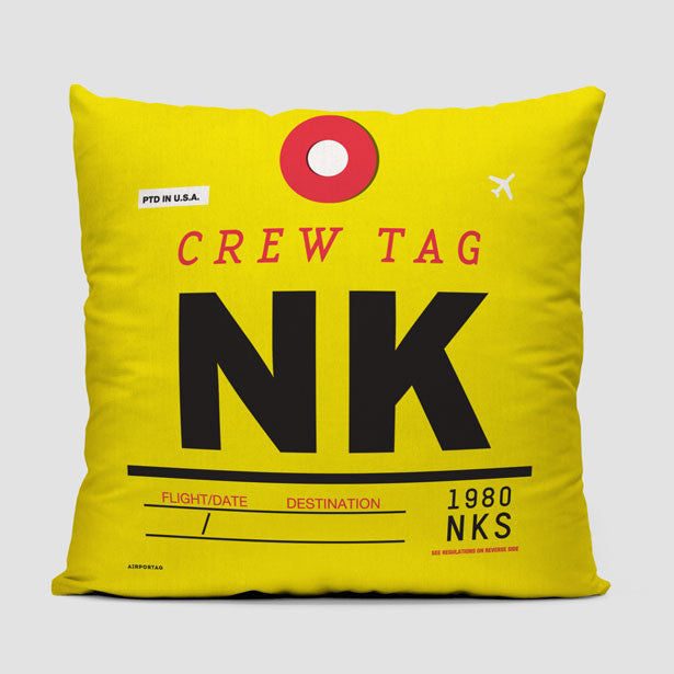 NK - Throw Pillow - Airportag