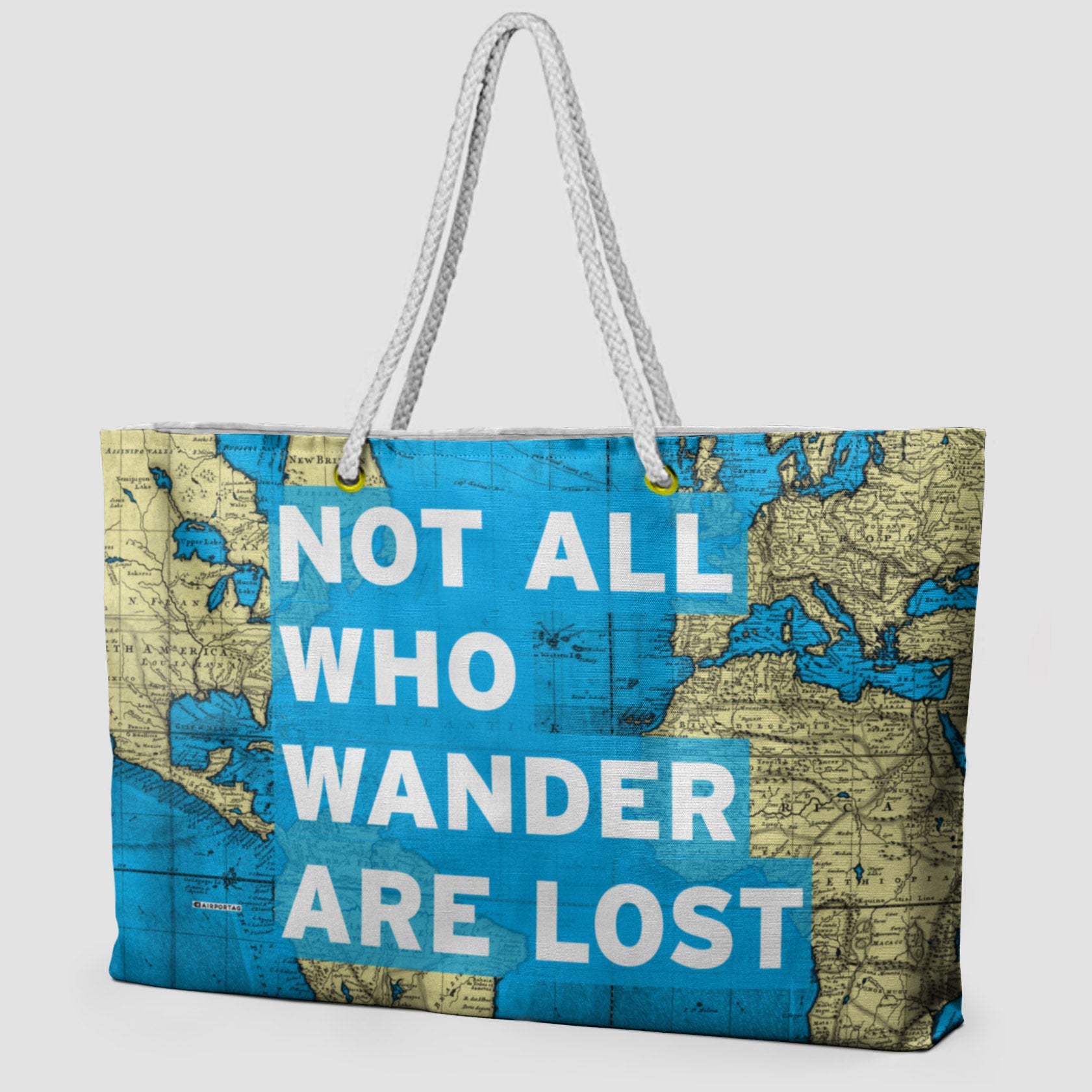 Not All Who - World Map - Weekender Bag - Airportag