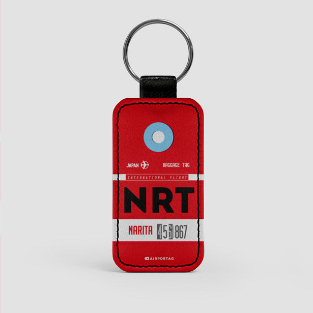 NRT - Leather Keychain - Airportag