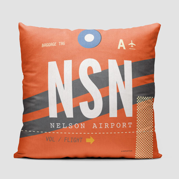 NSN - Throw Pillow - Airportag