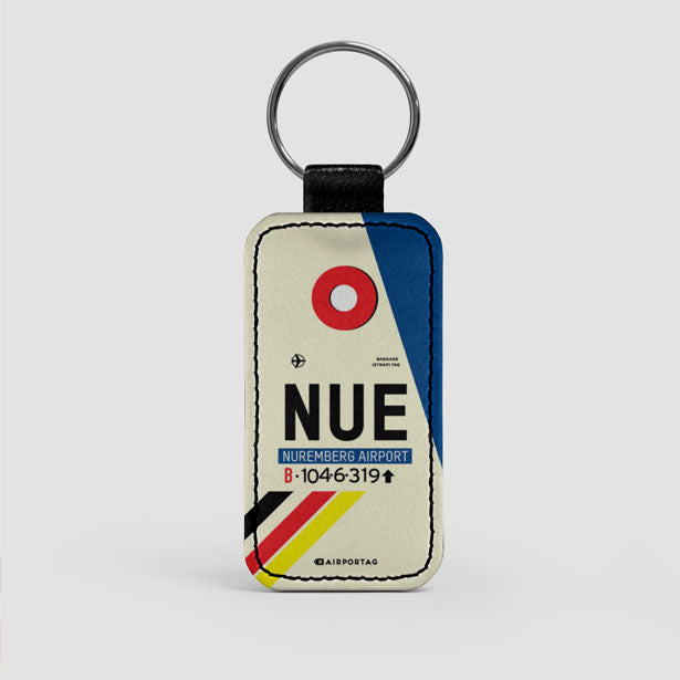 NUE - Leather Keychain - Airportag