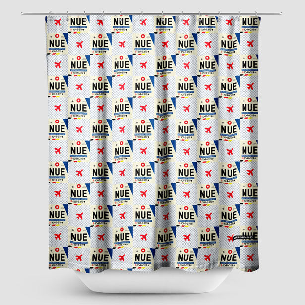 NUE - Shower Curtain - Airportag