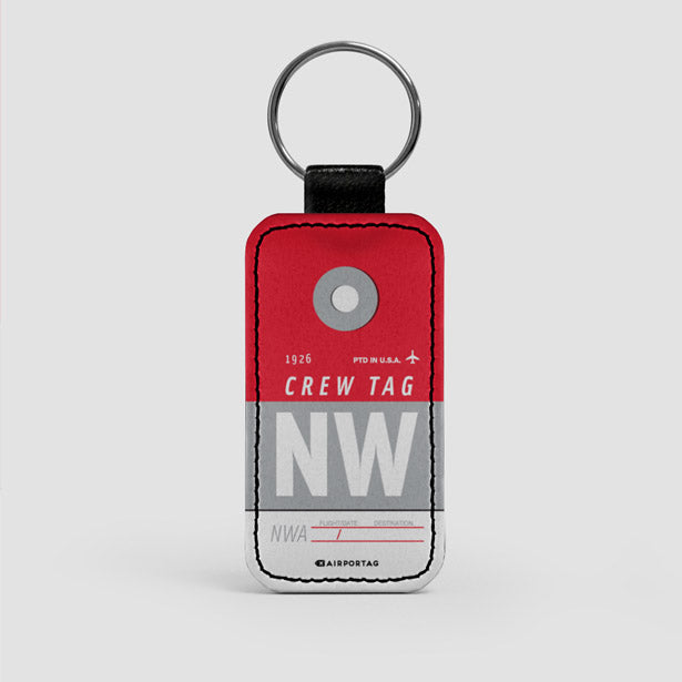 NW - Leather Keychain - Airportag