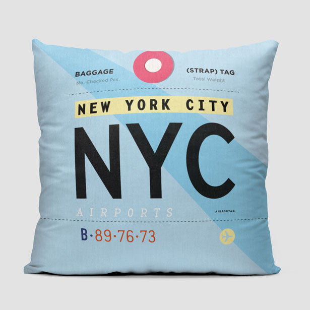 NYC - Throw Pillow - Airportag