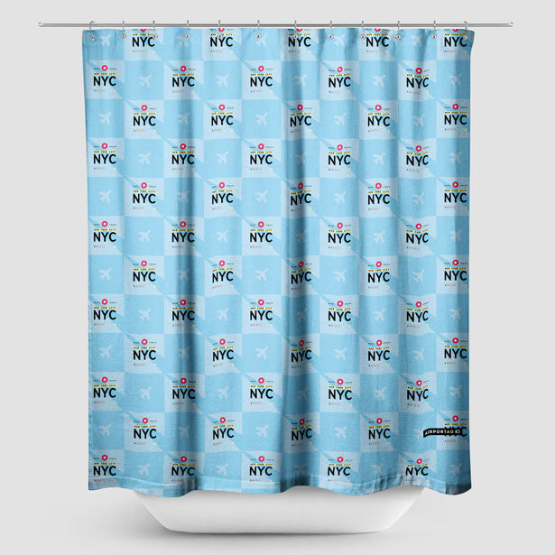 NYC - Shower Curtain - Airportag