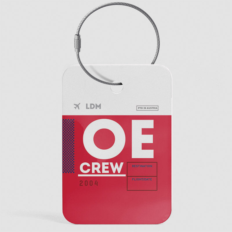 OE - Étiquette de bagage