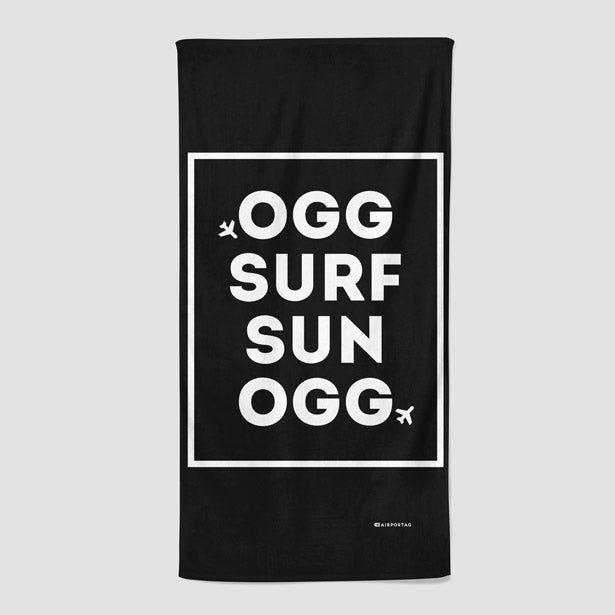 OGG - Surf / Sun - Beach Towel - Airportag