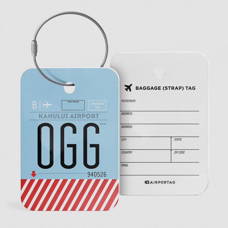 OGG - Étiquette de bagage