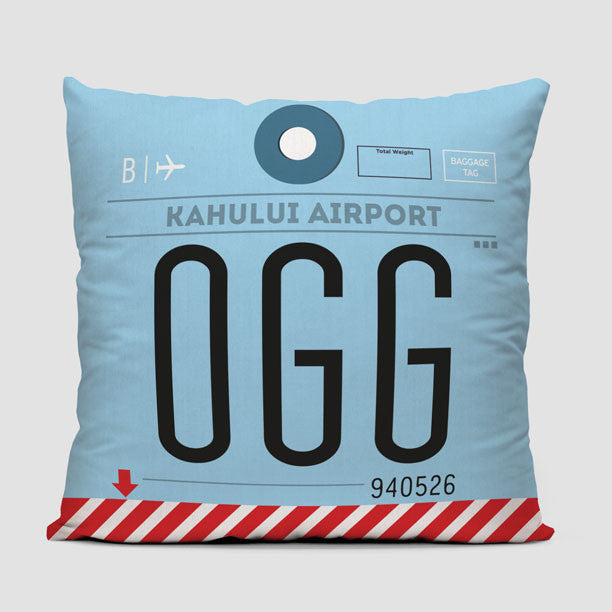 OGG - Throw Pillow - Airportag
