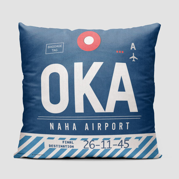 OKA - Throw Pillow - Airportag