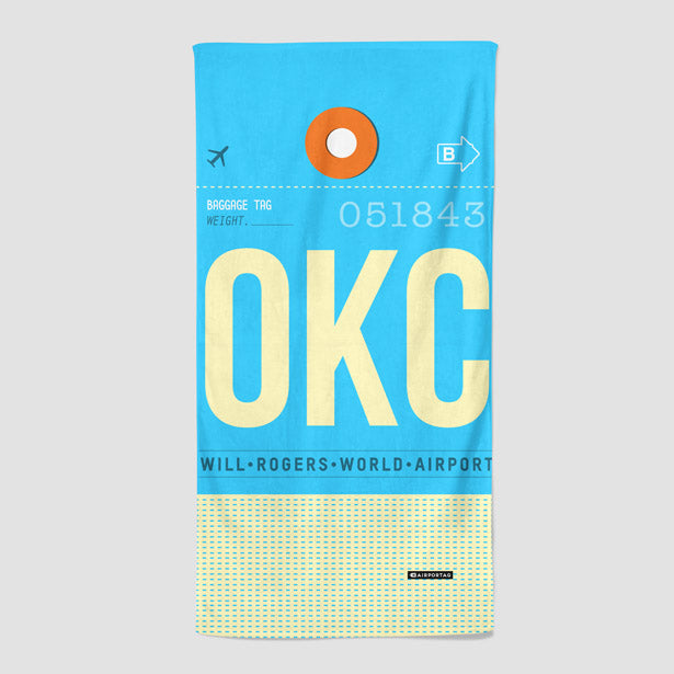 OKC - Beach Towel - Airportag