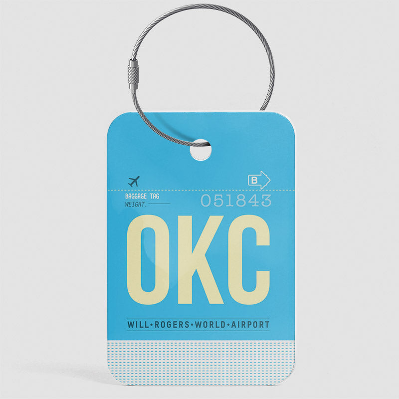 OKC - Étiquette de bagage