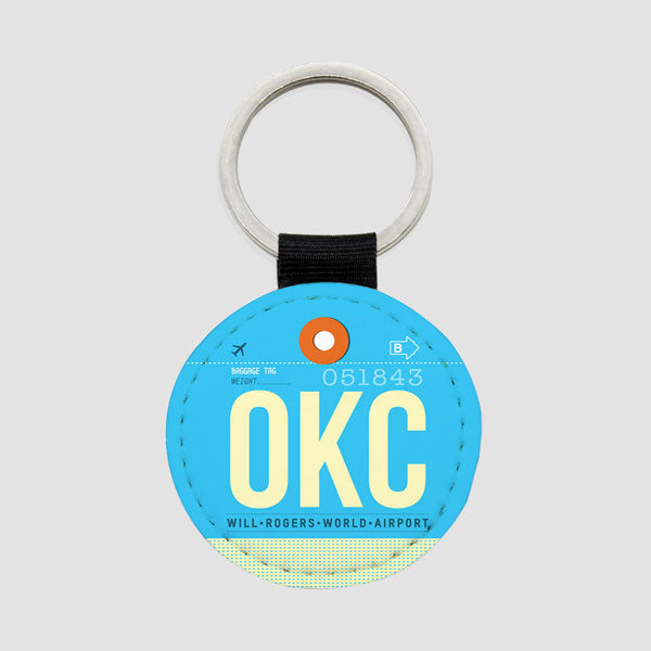 OKC - Round Keychain