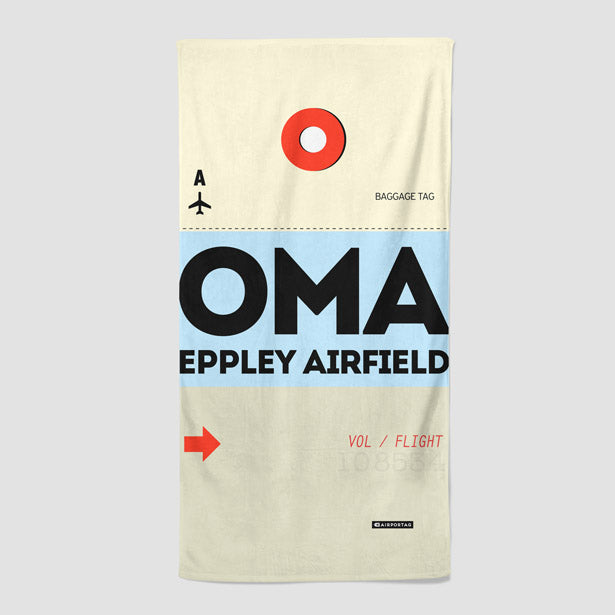 OMA - Beach Towel - Airportag