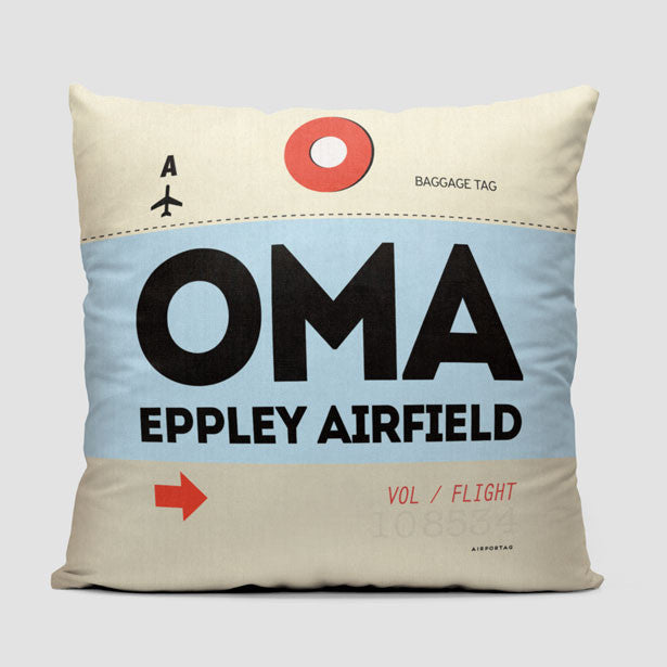 OMA - Throw Pillow - Airportag
