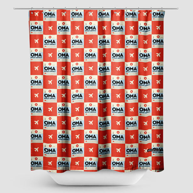 OMA - Shower Curtain - Airportag
