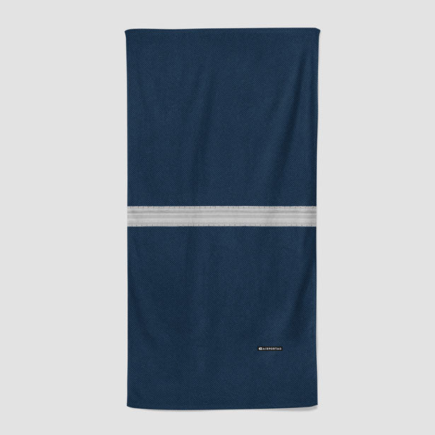 Pilot Stripes Silver - Beach Towel - Airportag