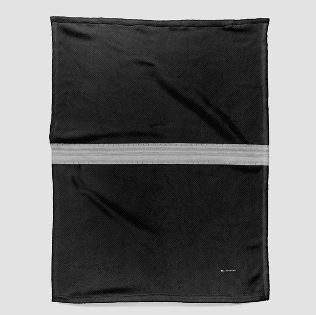 Black Pilot Stripes - Blanket - Airportag