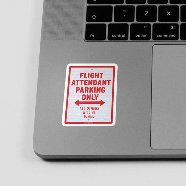 Flight Attendant Parking Only - Sticker - Airportag