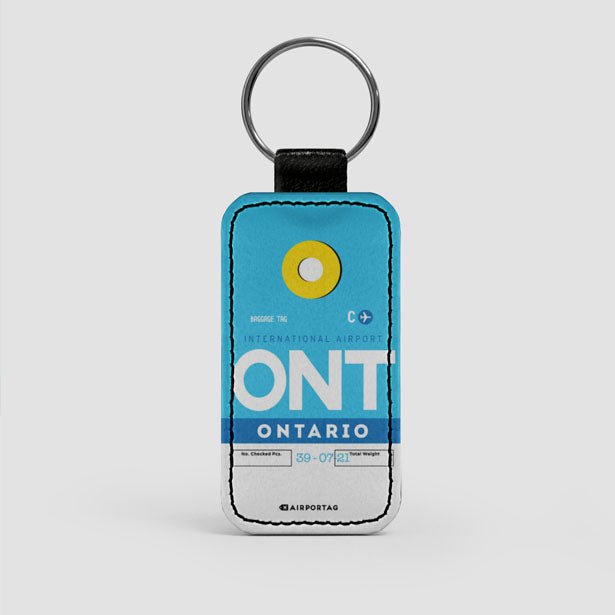 ONT - Leather Keychain - Airportag