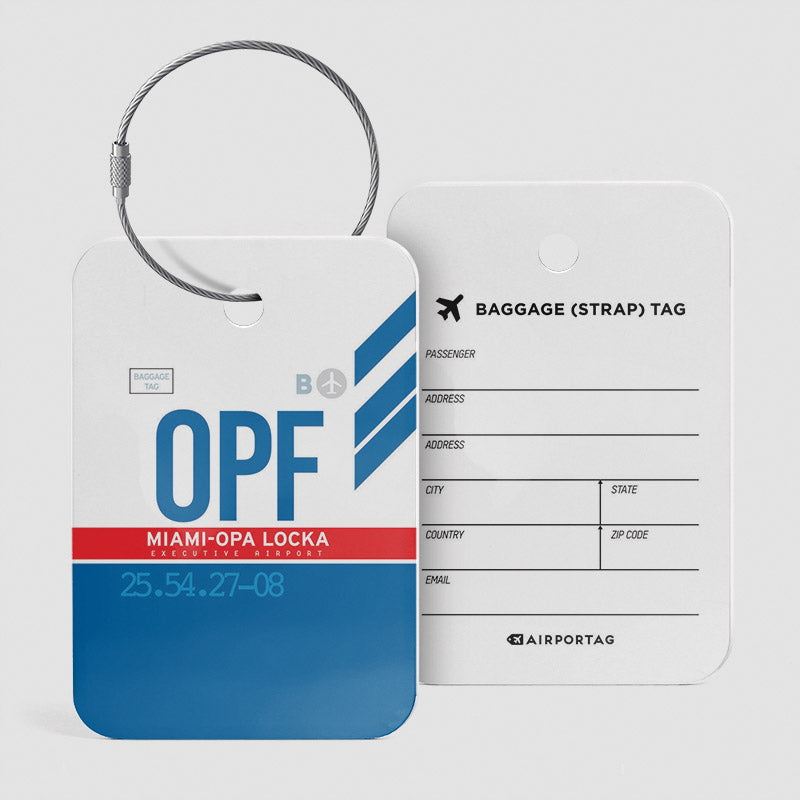 OPF - Étiquette de bagage