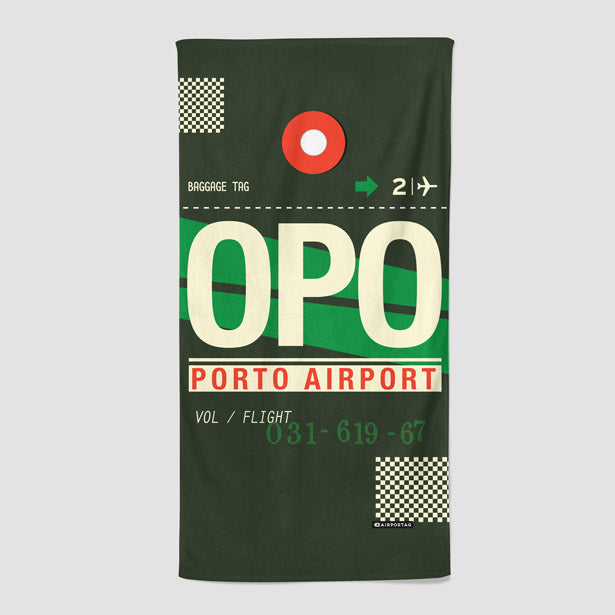 OPO - Beach Towel - Airportag