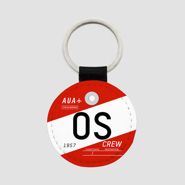 OS - Round Keychain