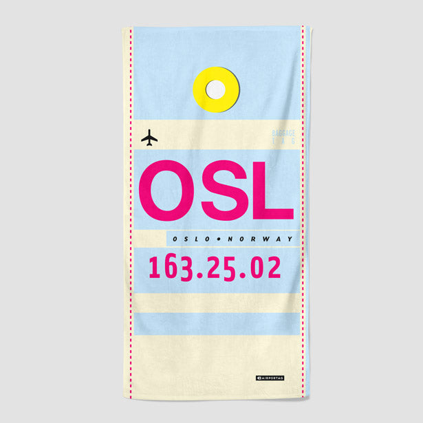 OSL - Beach Towel - Airportag