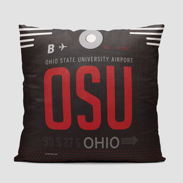 OSU - Throw Pillow - Airportag
