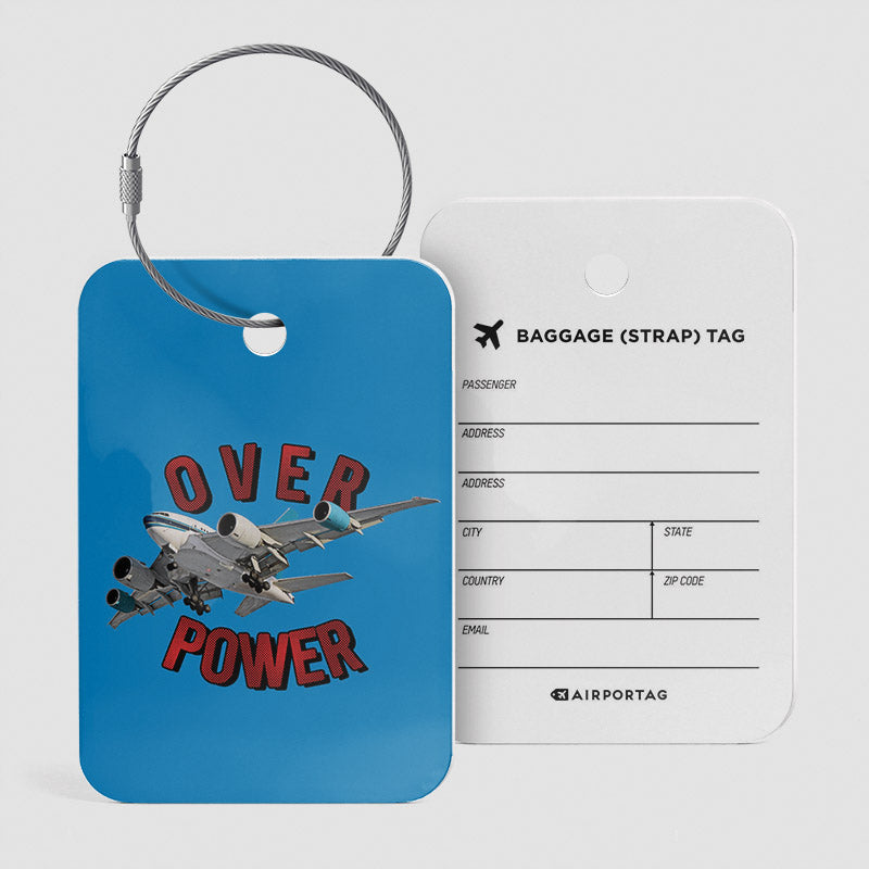 Over Power Plane - Luggage Tag