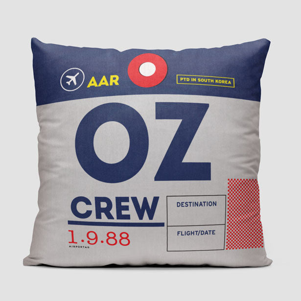 OZ - Throw Pillow - Airportag