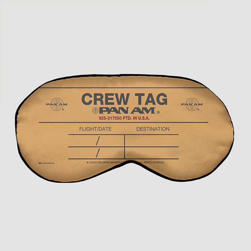 Pan Am - Crew Tag - Sleep Mask