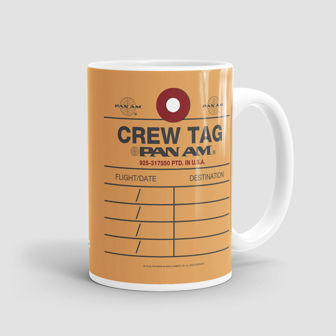 Pan Am - Crew Tag - Mug - Airportag