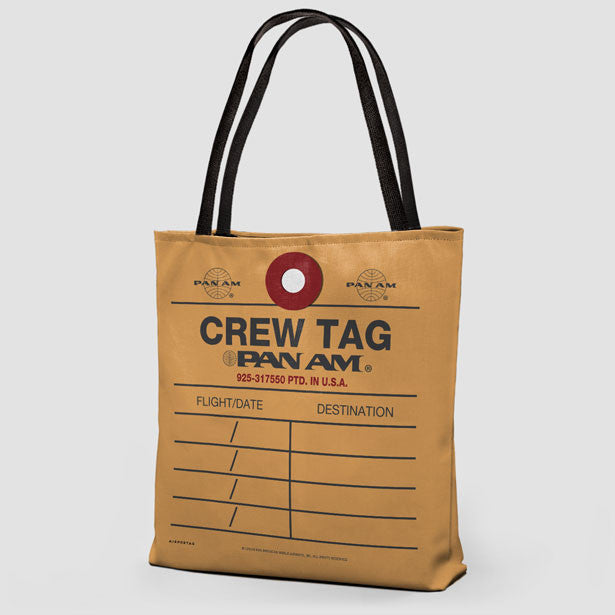 Pan Am - Crew Tag - Tote Bag - Airportag