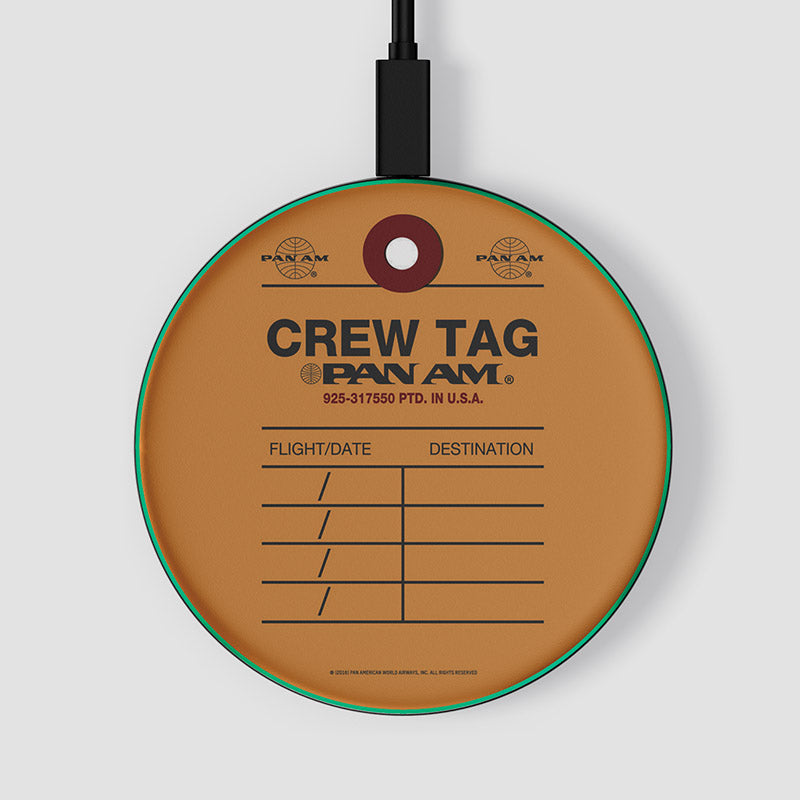 Pan Am - Crew Tag - Chargeur sans fil