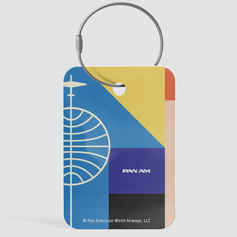 Pan Am - Couleur Bauhaus - Étiquette de bagage