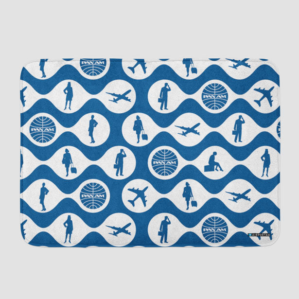 Pan Am Silhouette - Bath Mat - Airportag