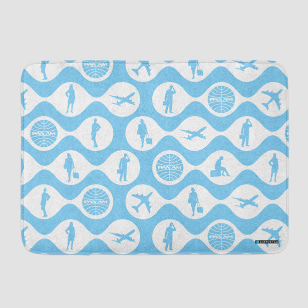 Pan Am Silhouette - Bath Mat - Airportag